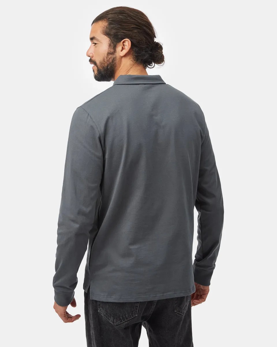 Recycled Cotton Polo Longsleeve sold by tentree product image thumbnail 3