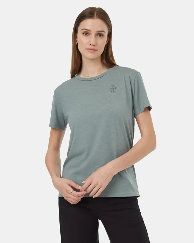 Wildflower Embroidery T-Shirt sold by tentree