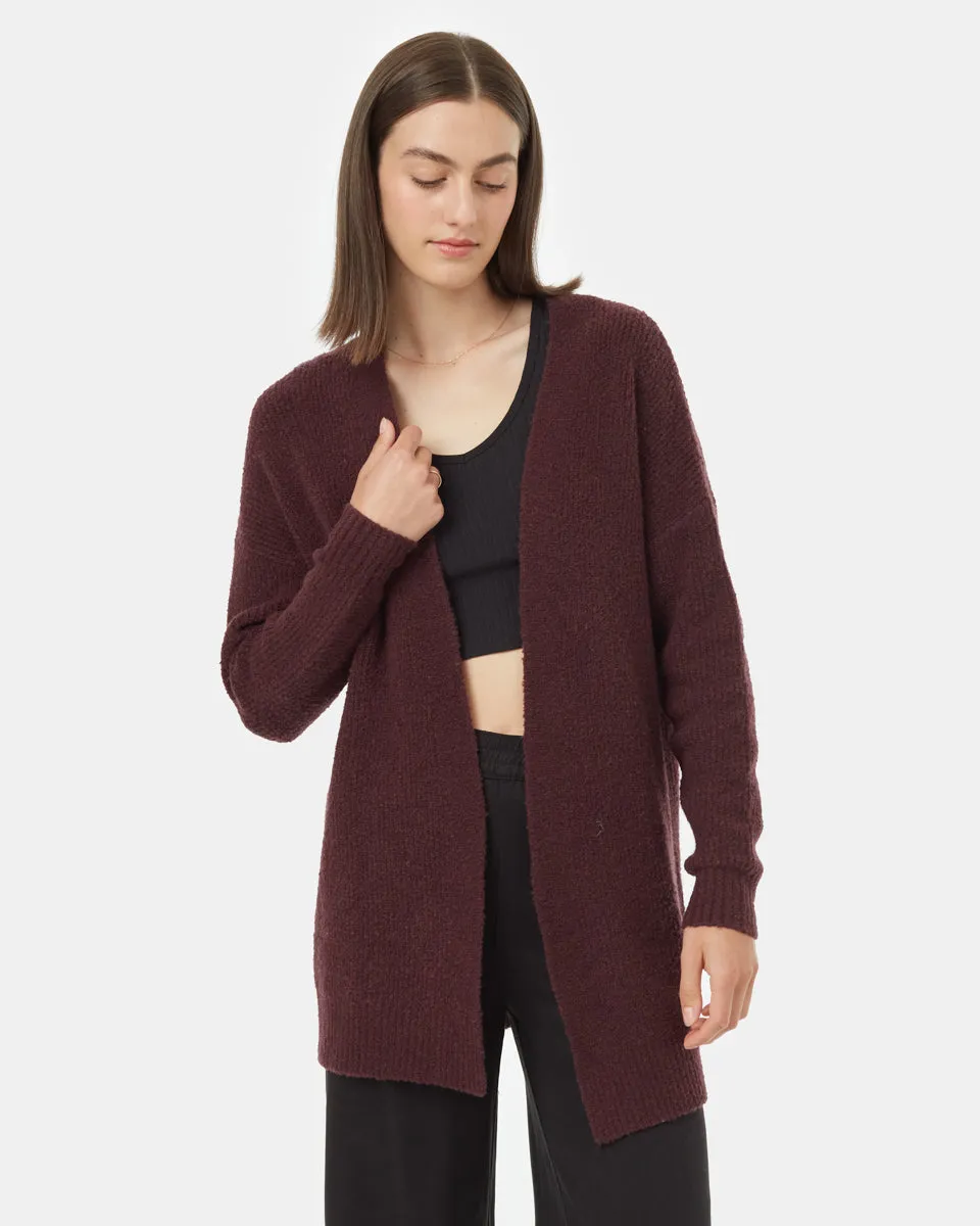 Highline Fuzzy Open Cardigan sold by tentree