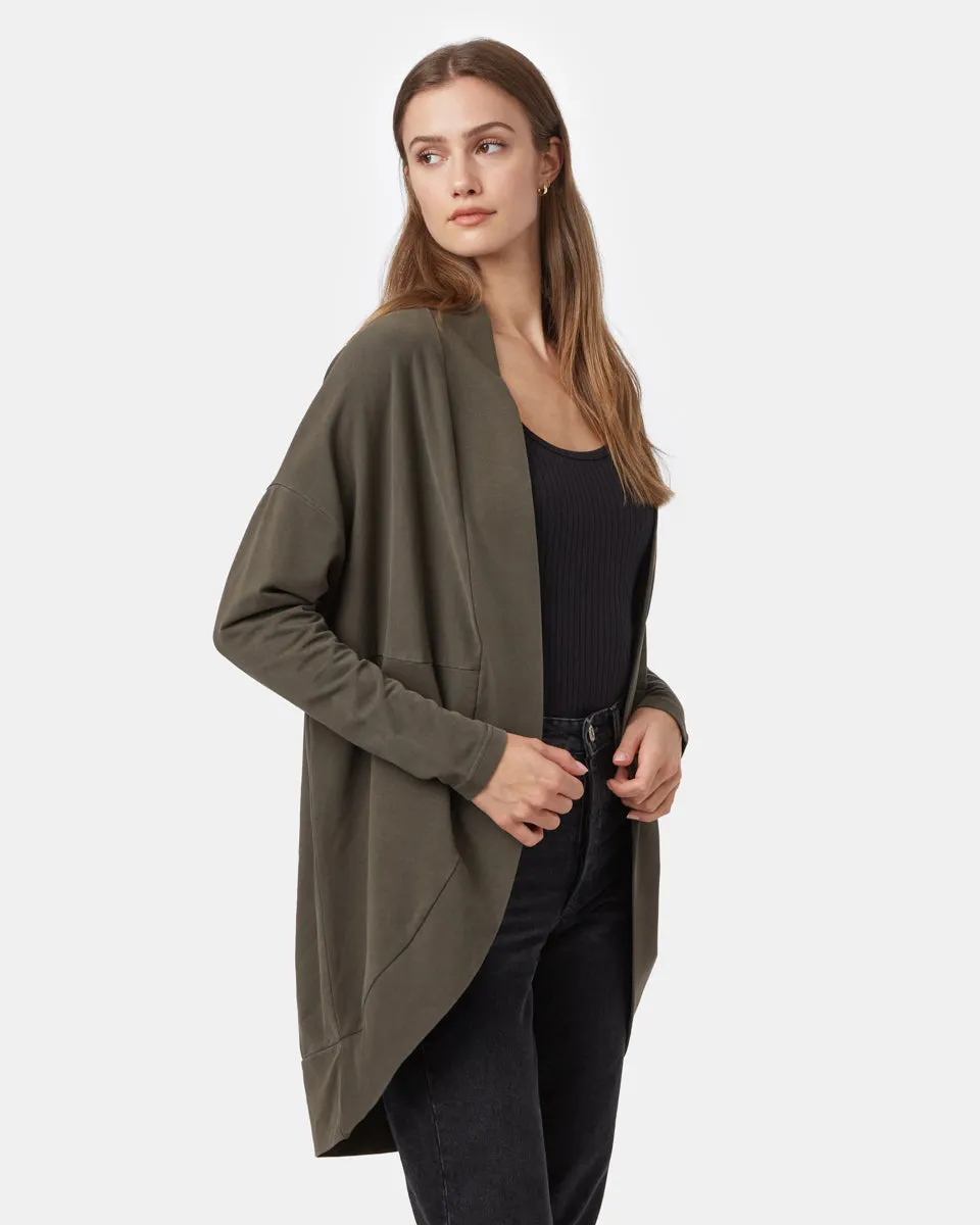 French Terry Cocoon Cardigan sold by tentree