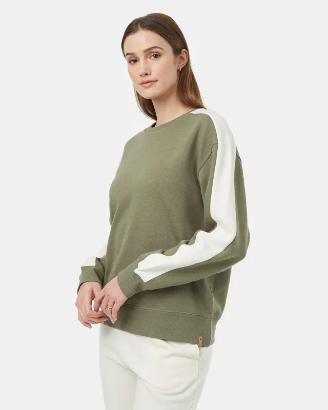 Blocked Sleeve Stripe Crew sold by tentree