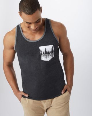 M Treelake Pocket Tank sold by tentree