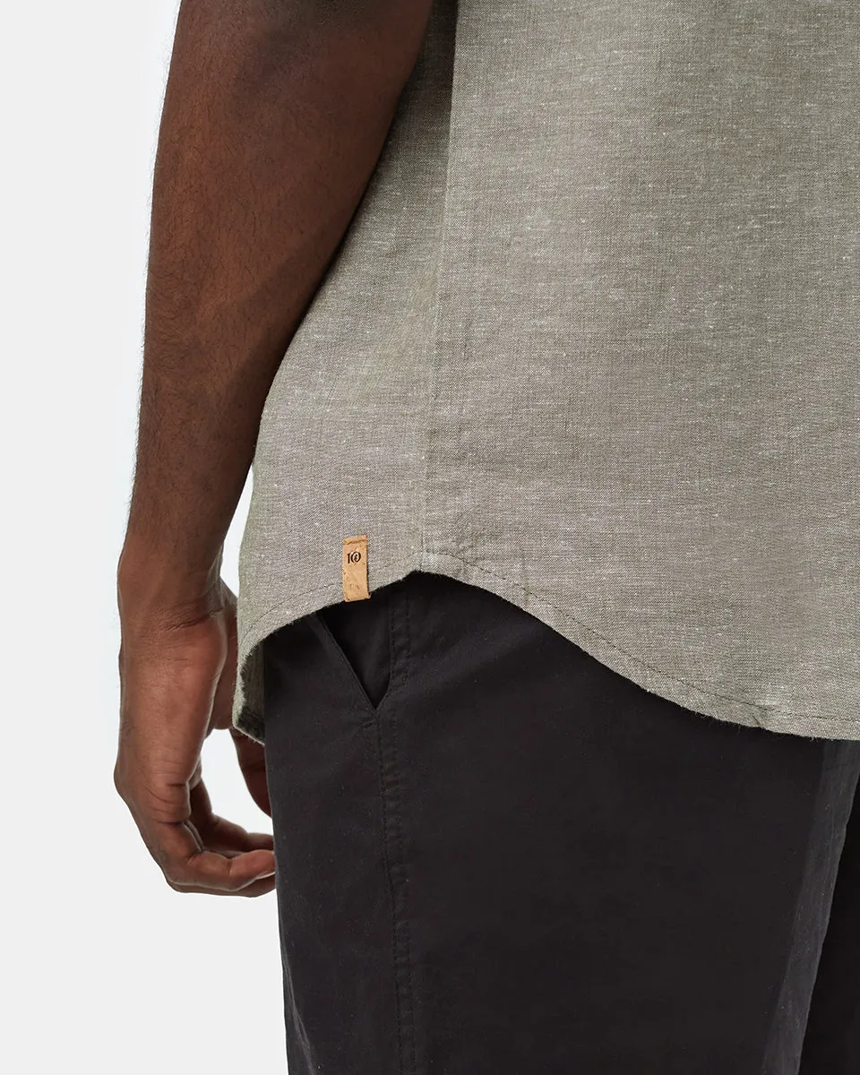 Hemp Button Front Shortsleeve Shirt (Midnight Blue) sold by tentree product image thumbnail 5