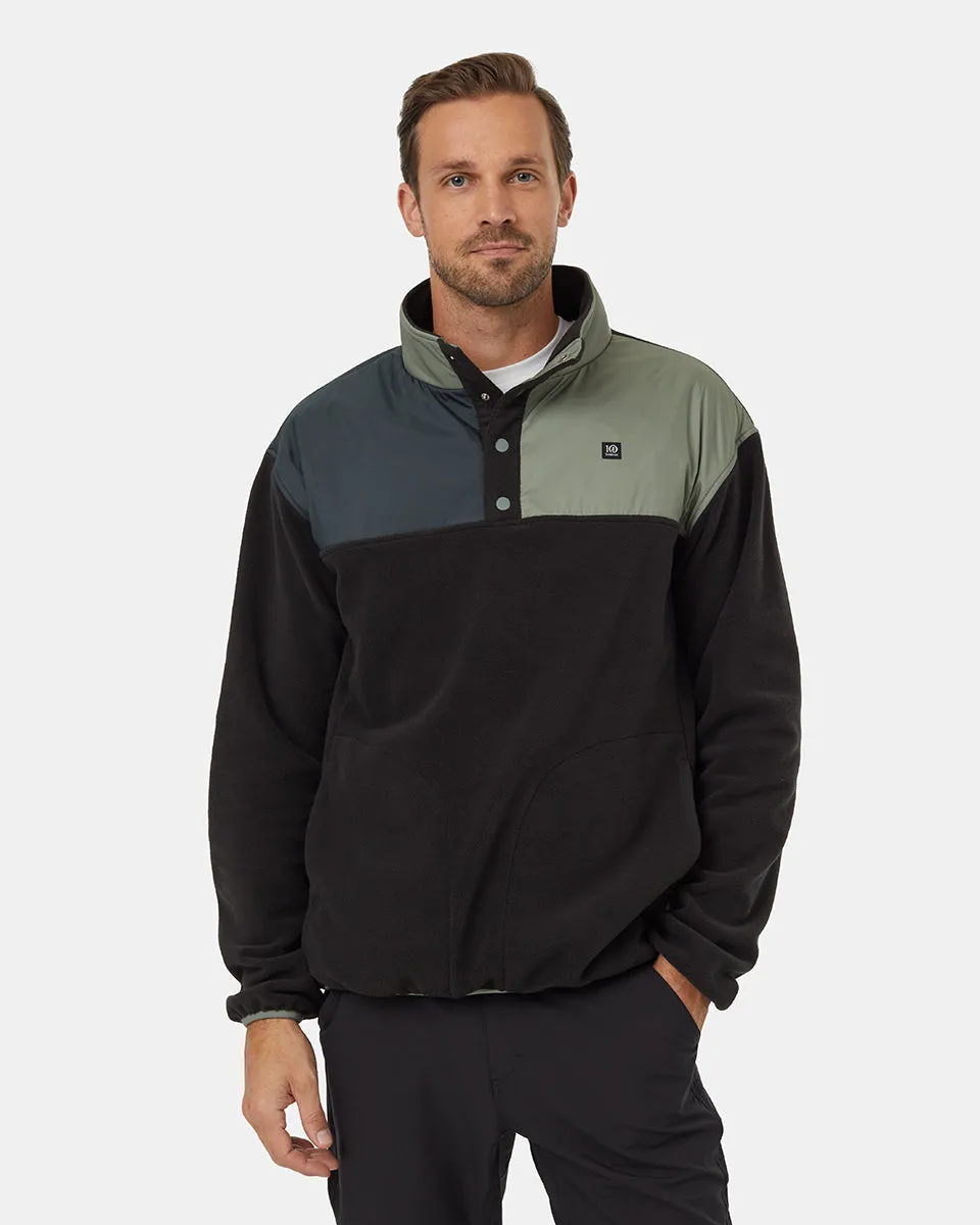 Recycled MicroFleece Contrast 1/4 Snap sold by tentree