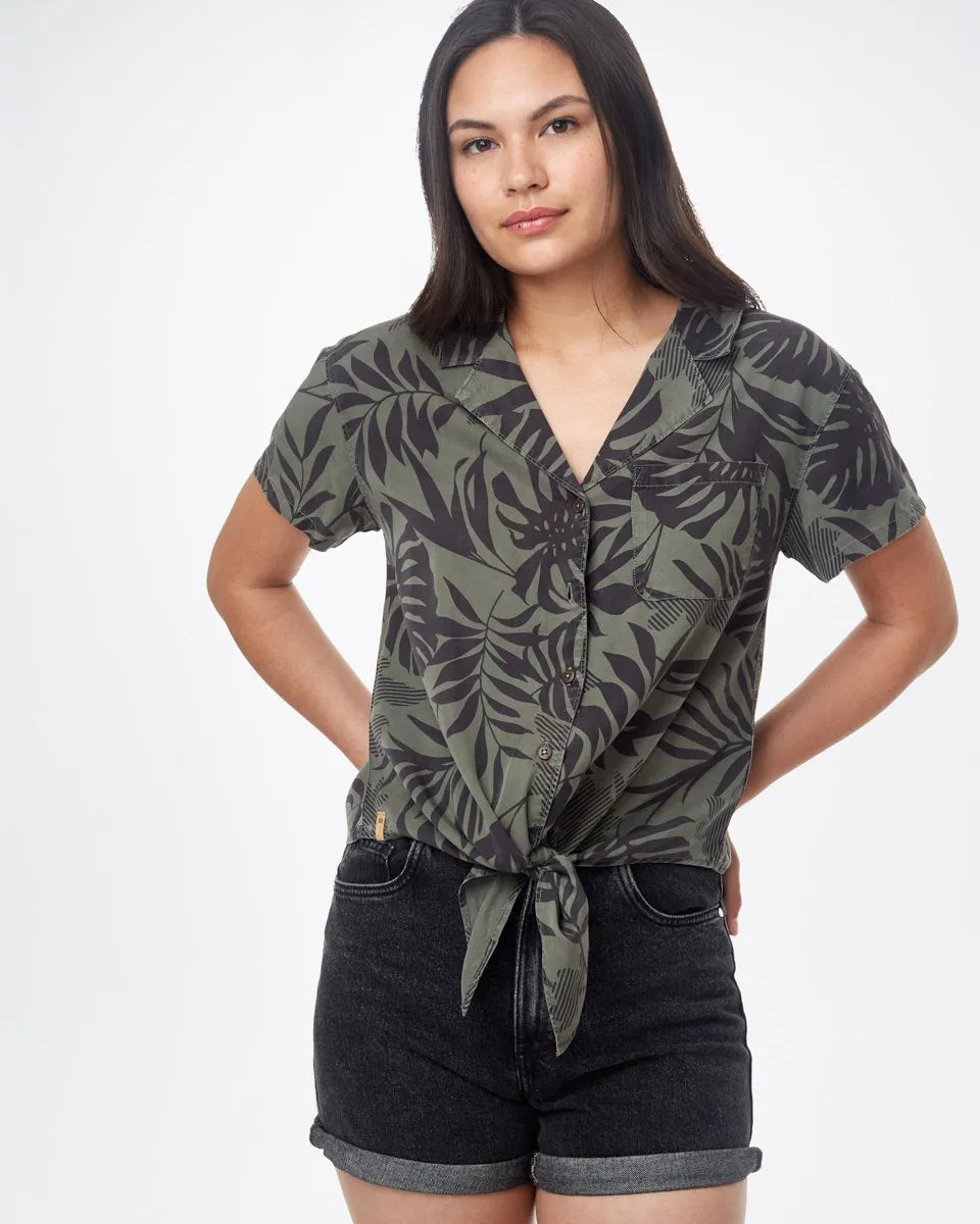 Meander Tie Front Shirt sold by tentree