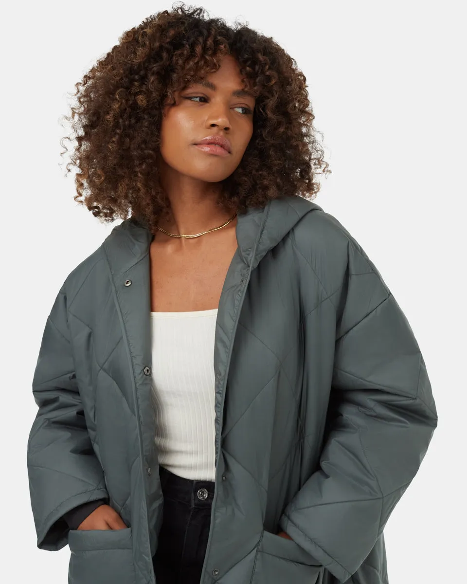 Cloud Shell Quilted Hooded Jacket sold by tentree product image thumbnail 4