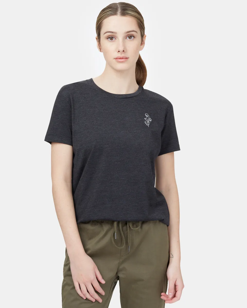 Wildflower Embroidery T-Shirt sold by tentree