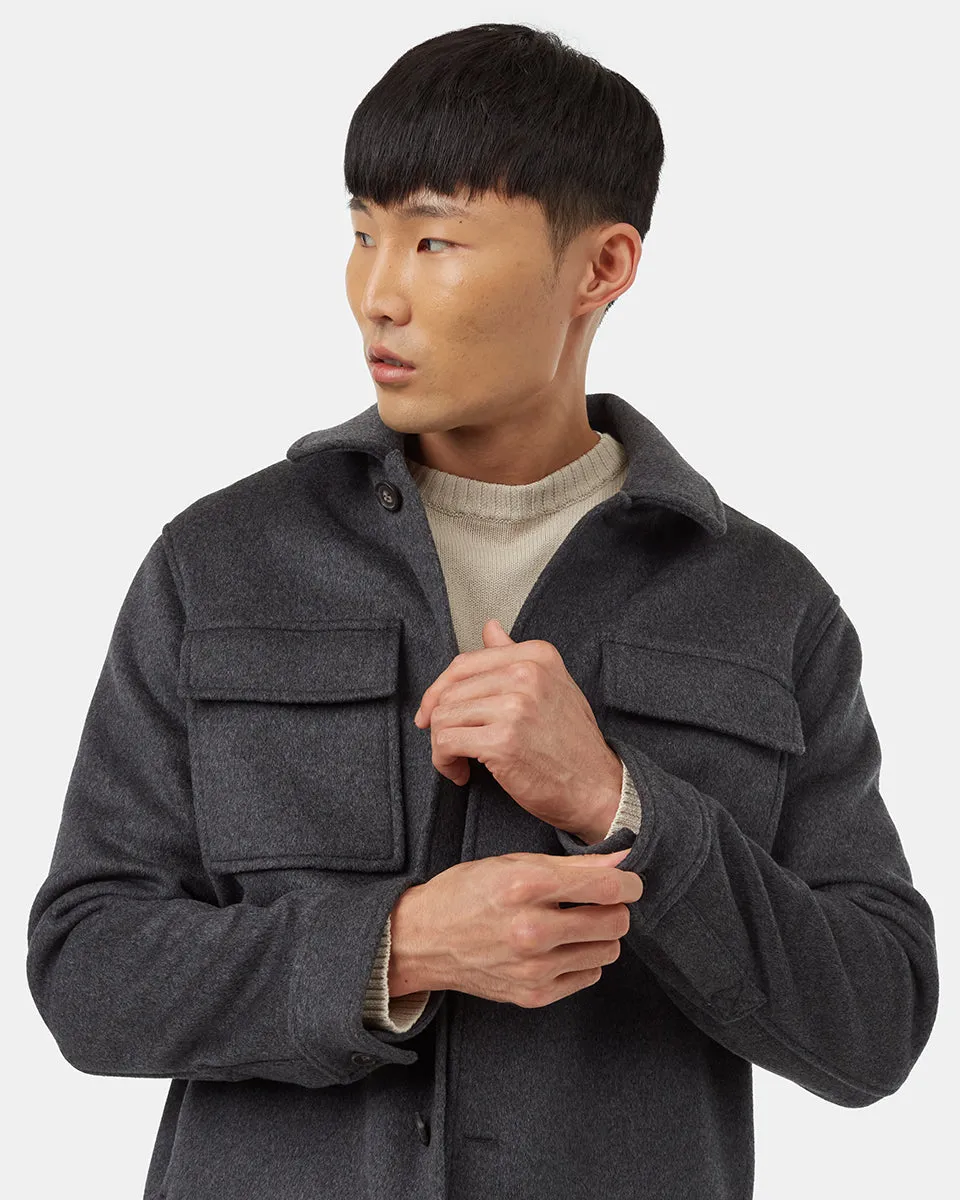 Wool Button Down Shacket sold by tentree product image thumbnail 5