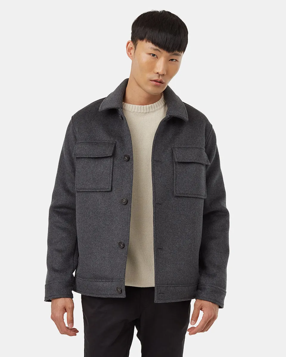 Wool Button Down Shacket sold by tentree