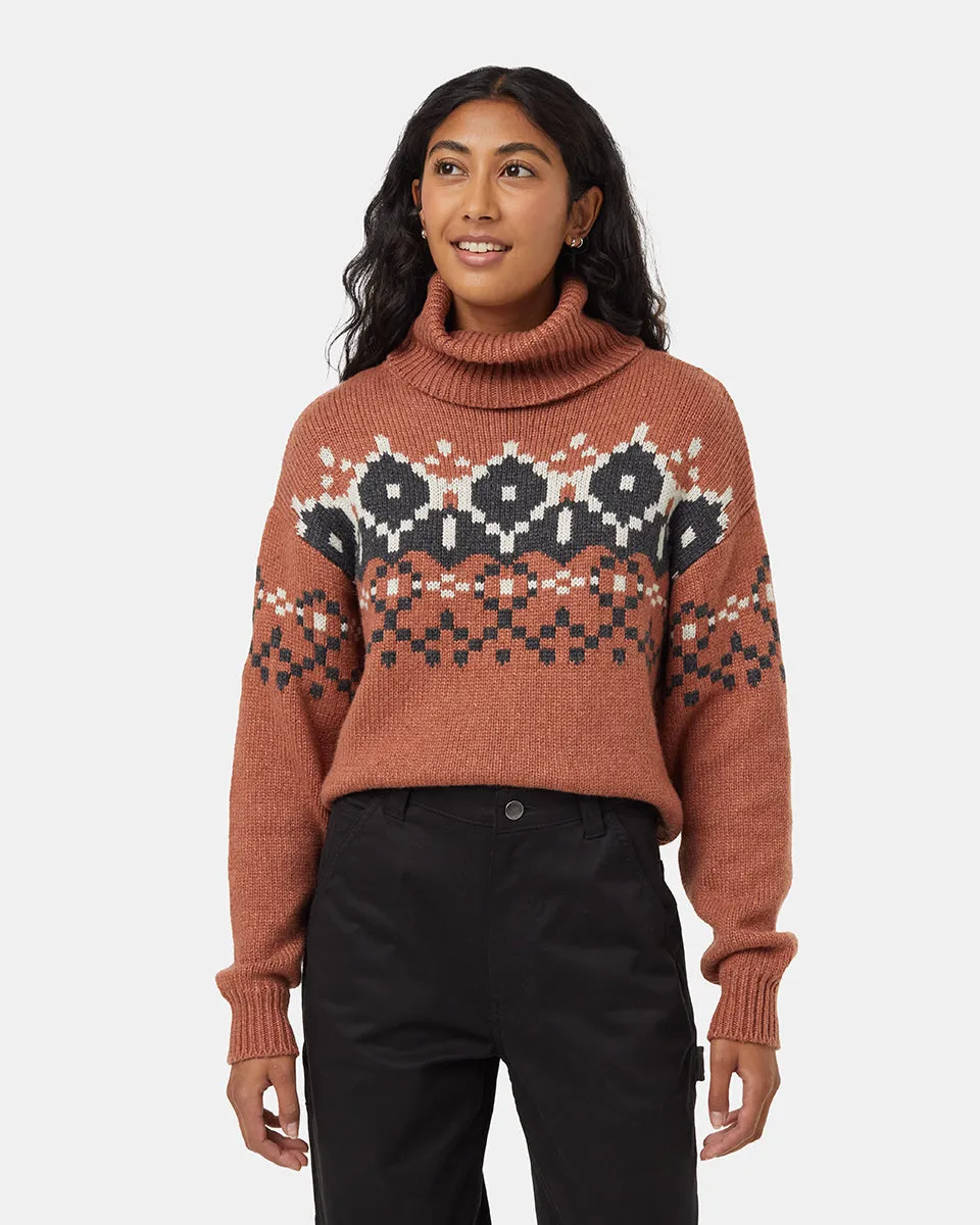 Highline Intarsia Turtleneck Sweater sold by tentree