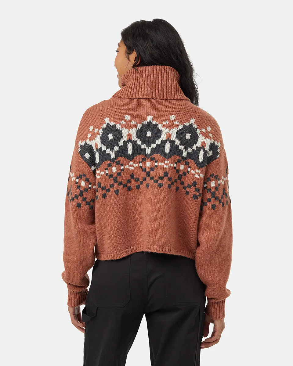 Highline Intarsia Turtleneck Sweater sold by tentree product image thumbnail 2