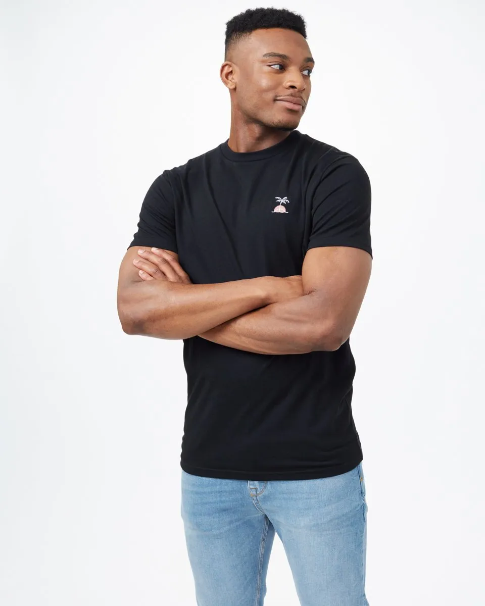 Palm Sunset Embroidery T-Shirt sold by tentree