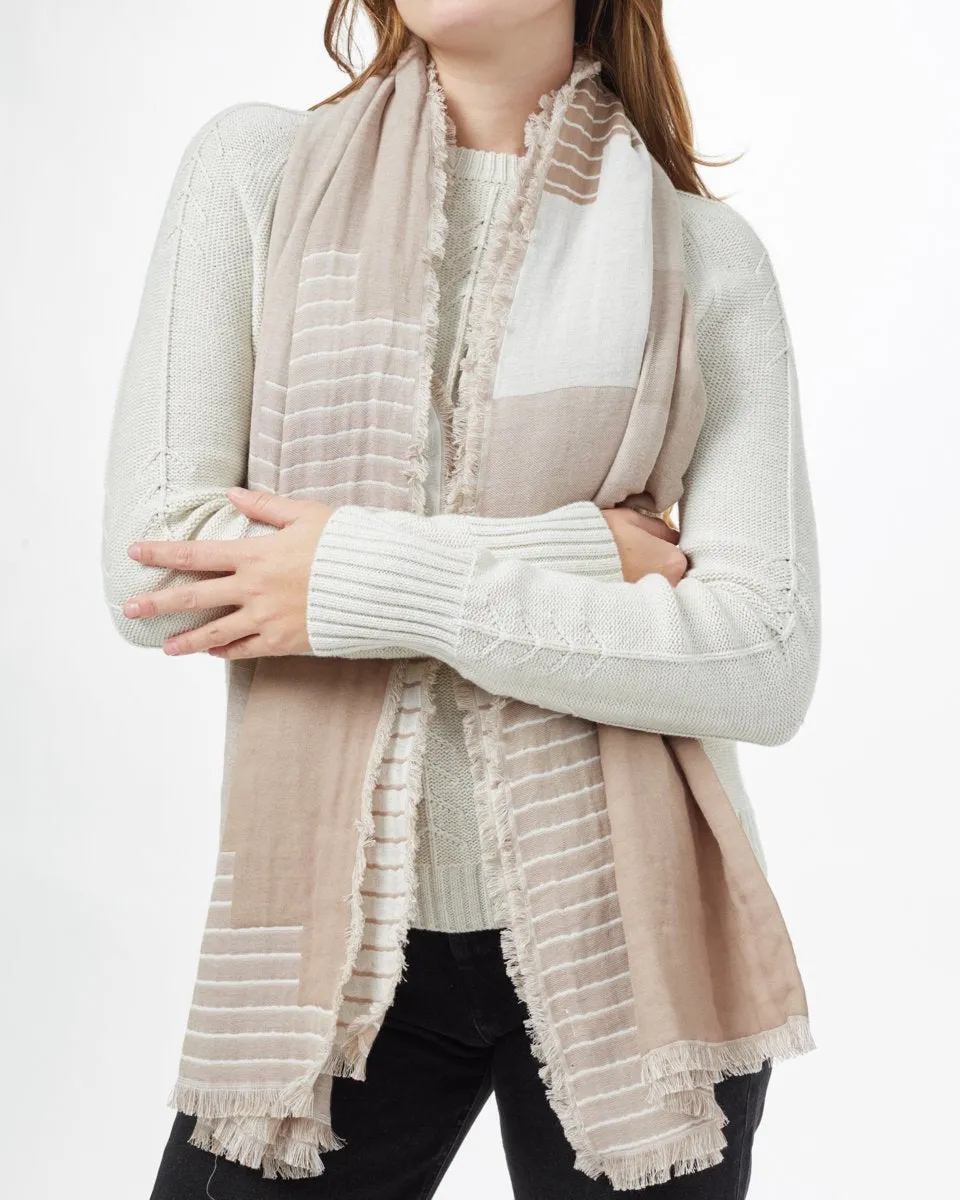 Organic Cotton Peaks Blanket Scarf sold by tentree product image thumbnail 2