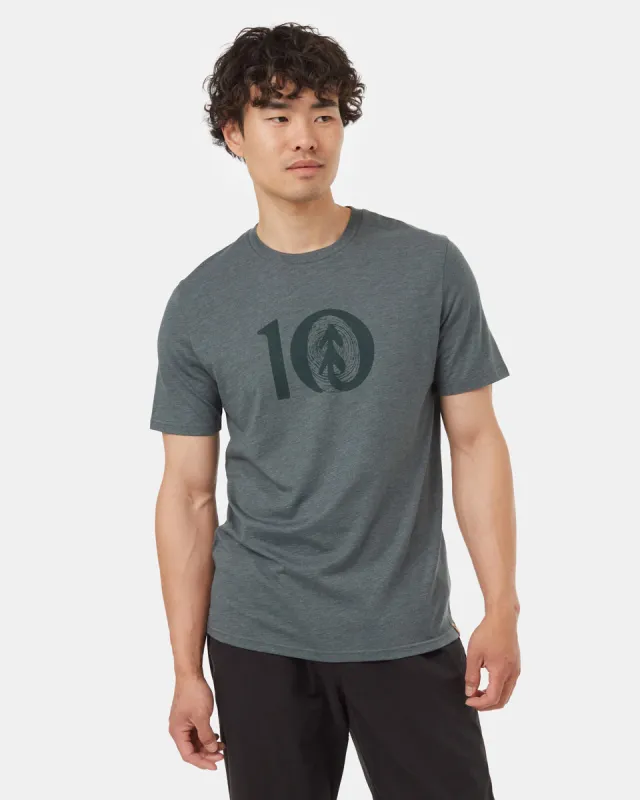 Woodgrain Ten T-Shirt sold by tentree