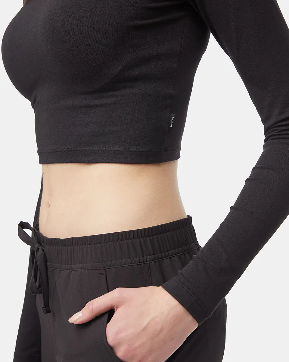 Mockneck Longsleeve Crop sold by tentree product image thumbnail 5