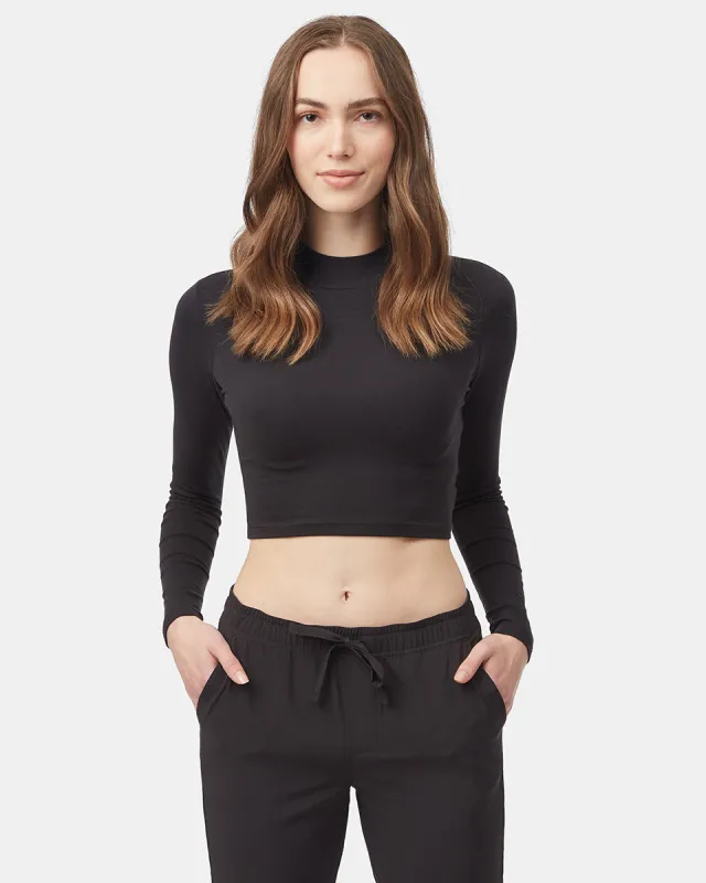 Mockneck Longsleeve Crop sold by tentree