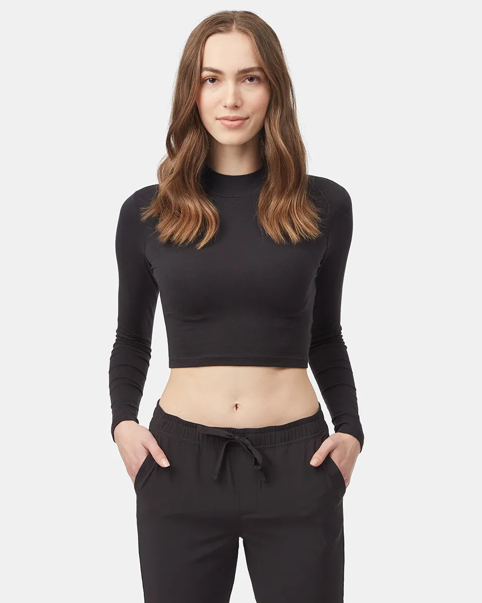 Mockneck Longsleeve Crop sold by tentree