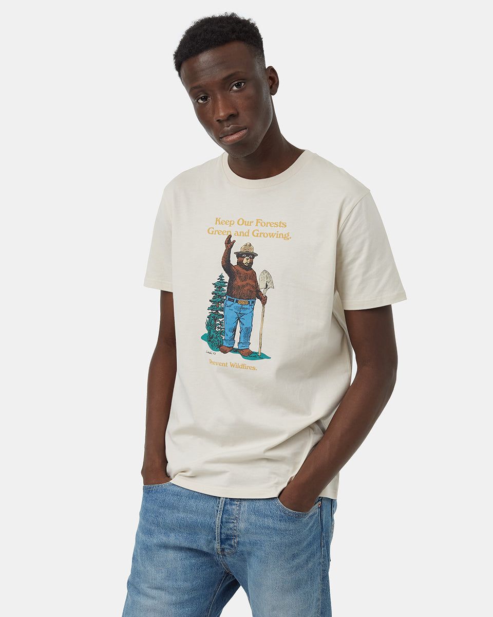 Smokey Bear Please Folks T-Shirt sold by tentree