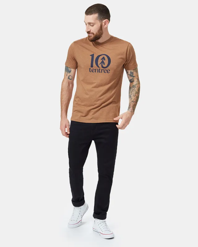 Tentree Logo T-Shirt (Meteorite Black Heather) sold by tentree