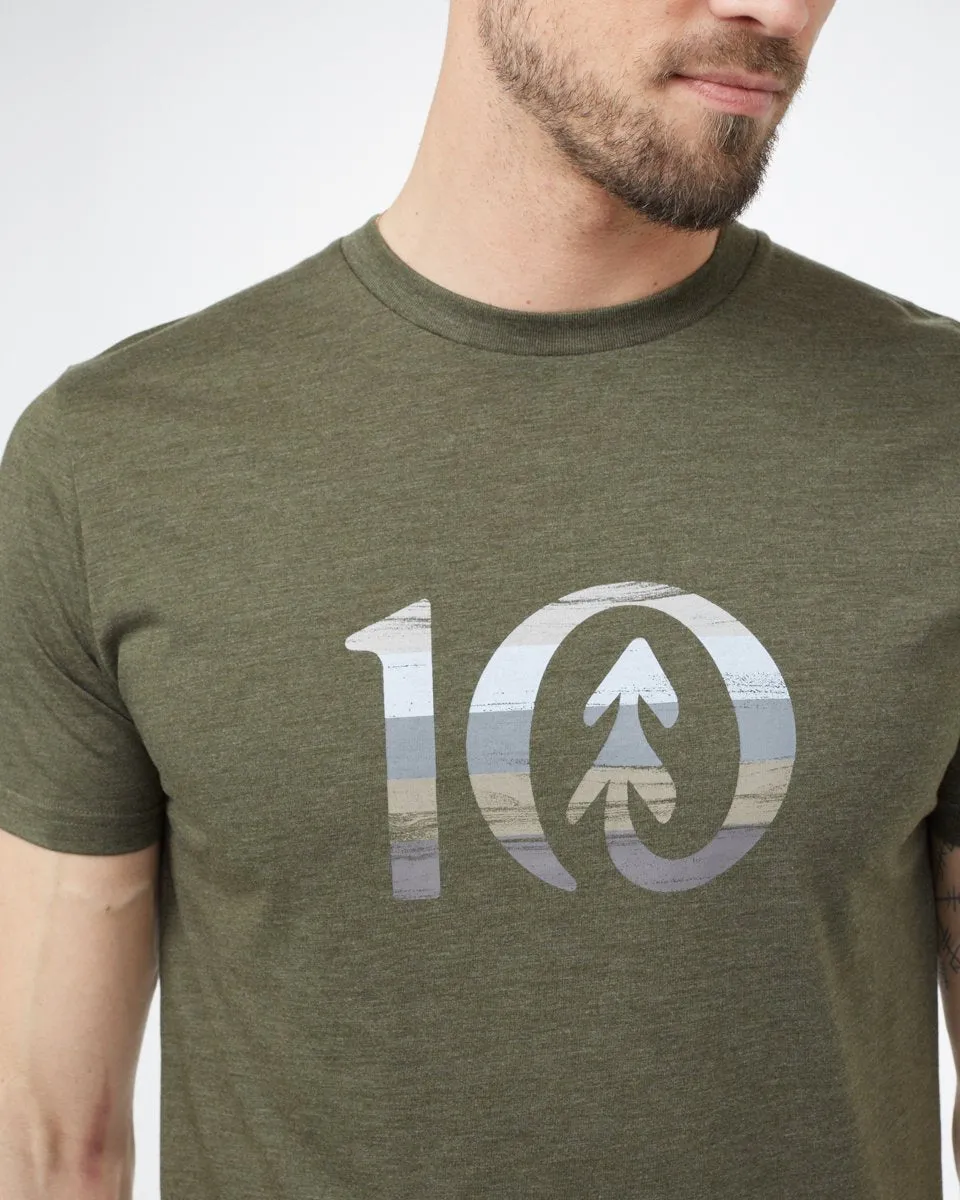 Spruce Stripe Ten T-Shirt sold by tentree product image thumbnail 3