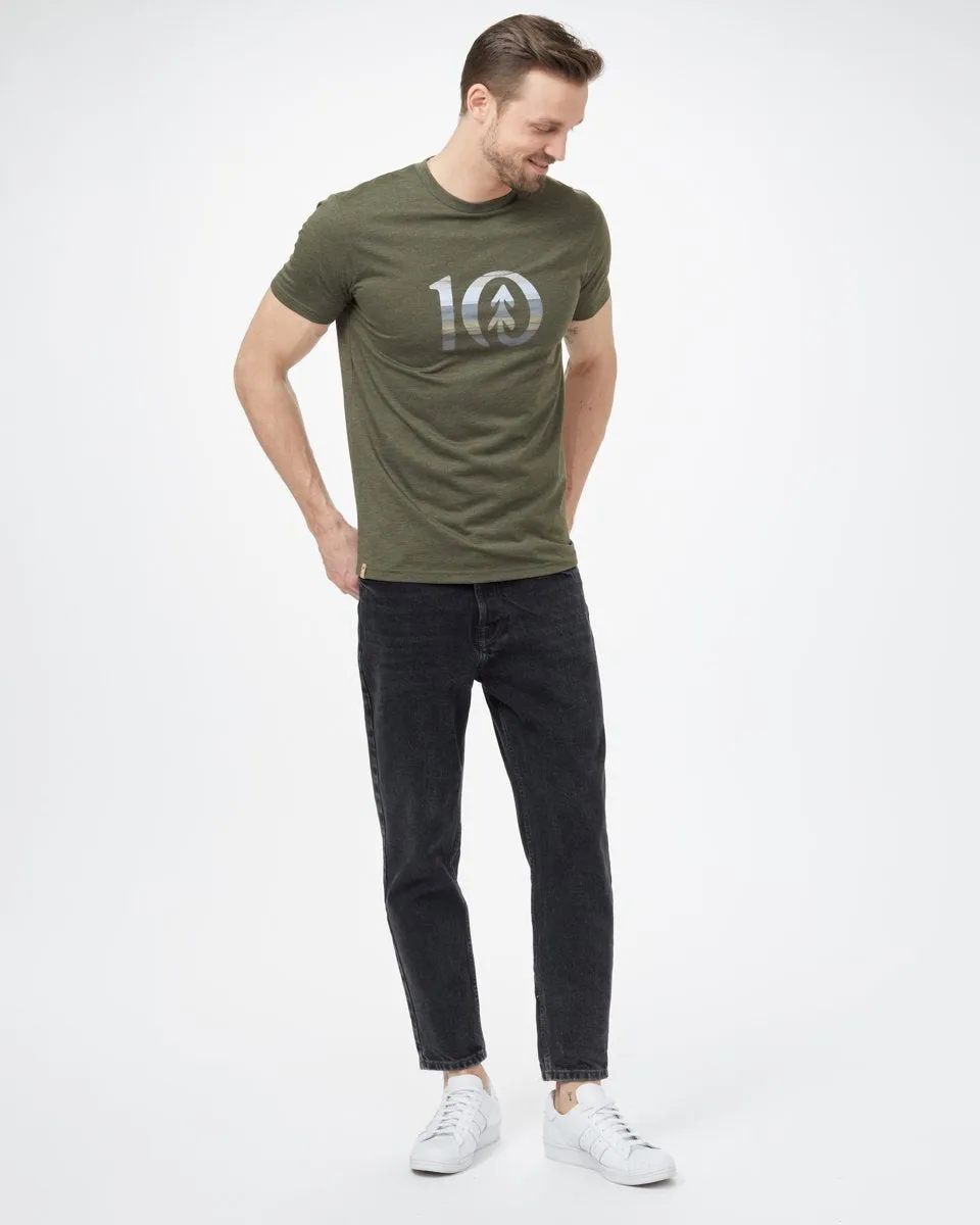 Spruce Stripe Ten T-Shirt sold by tentree