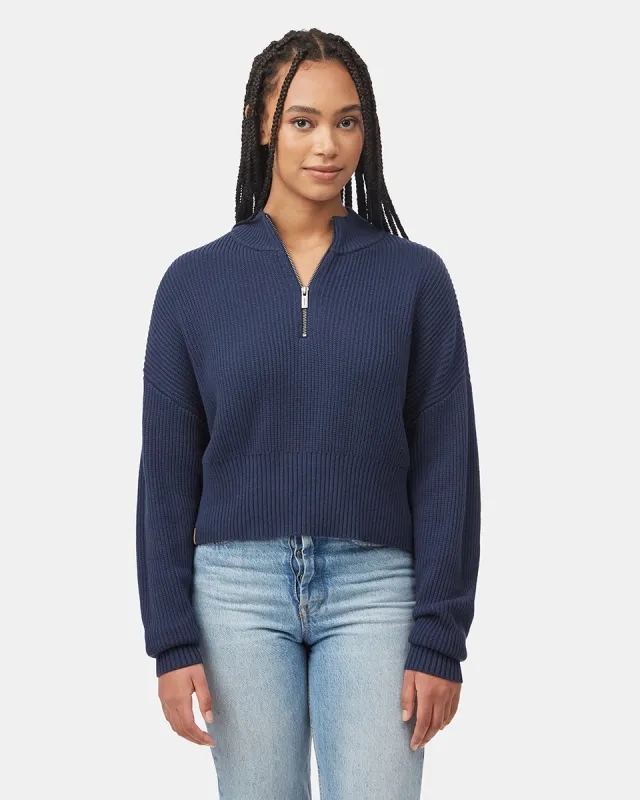 Highline 1/4 Zip Mock Neck sold by tentree