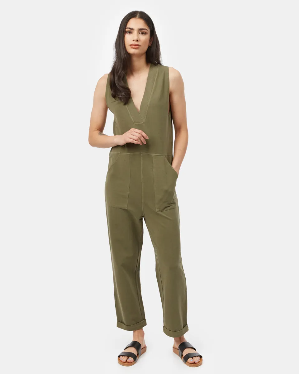 French Terry V-Neck Jumpsuit sold by tentree