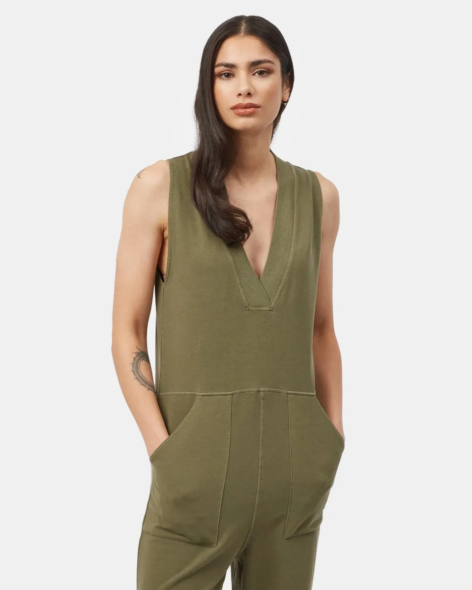 French Terry V-Neck Jumpsuit sold by tentree product image thumbnail 2