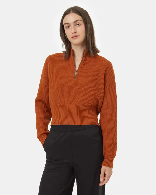 Highline 1/4 Zip Mock Neck sold by tentree