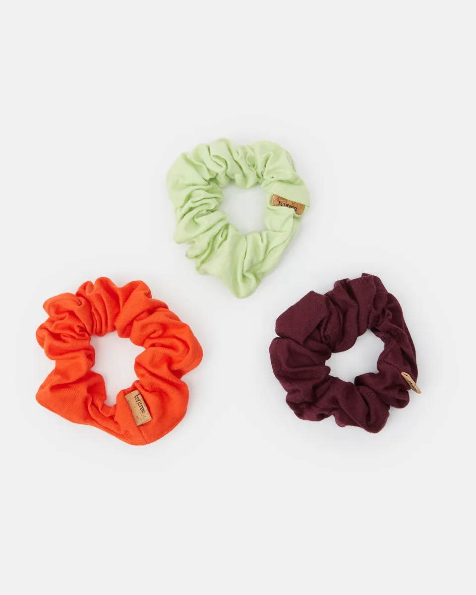 Upcycled Organic Cotton Scrunchies (3-Pack) sold by tentree