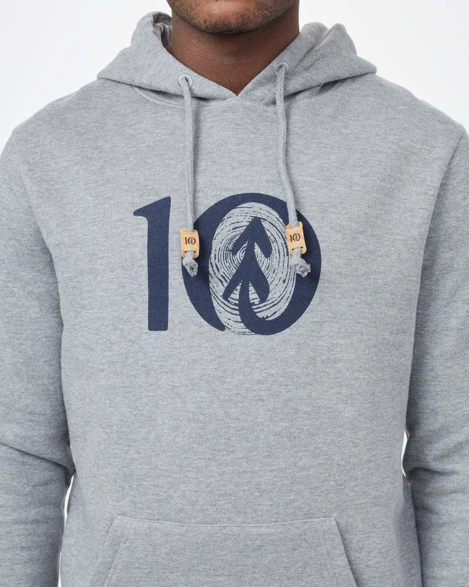 Woodgrain Ten Hoodie (Meteorite Black Heather) sold by tentree product image thumbnail 5