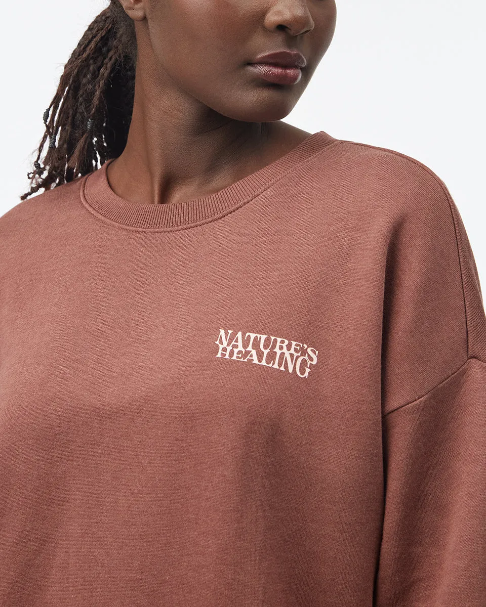Nature's Healing Oversized Crew sold by tentree product image thumbnail 4