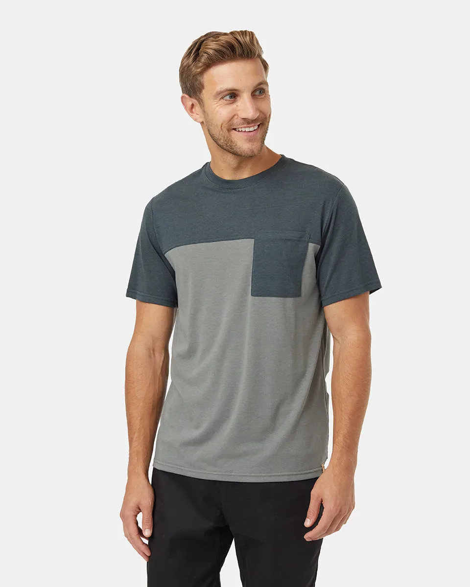 Blocked Pocket T-Shirt sold by tentree
