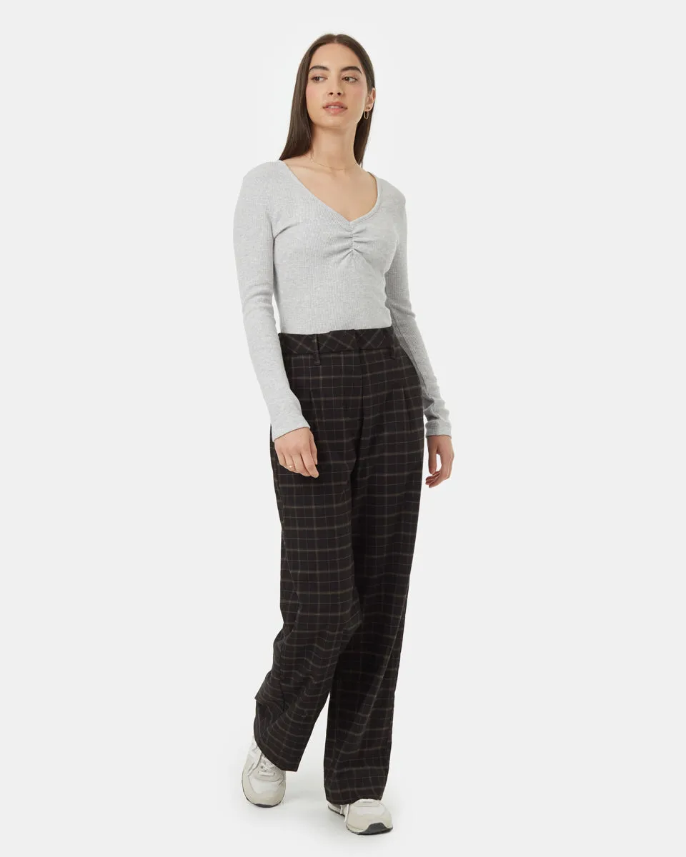 Treewaffle Ruched V-Neck Top sold by tentree product image thumbnail 2