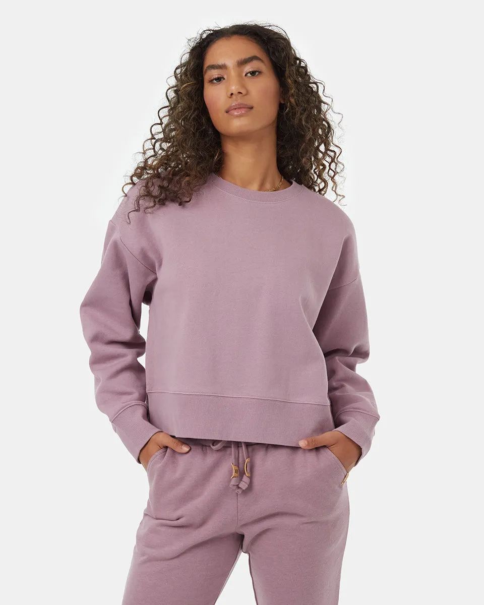 Recycled Cotton Oversized Cropped Crew sold by tentree