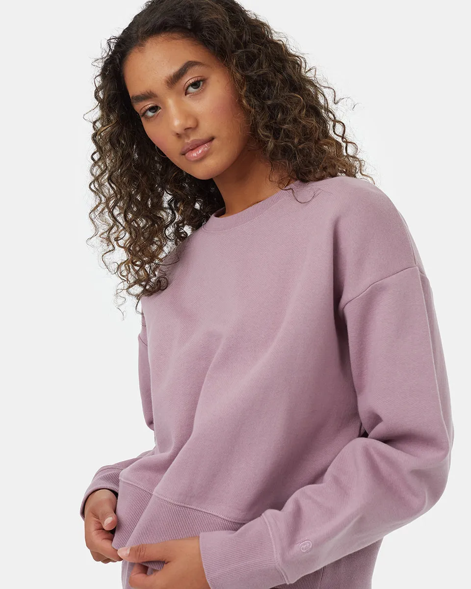 Recycled Cotton Oversized Cropped Crew sold by tentree product image thumbnail 4