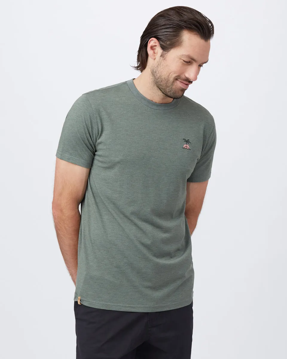 Palm Sunset Embroidery T-Shirt sold by tentree