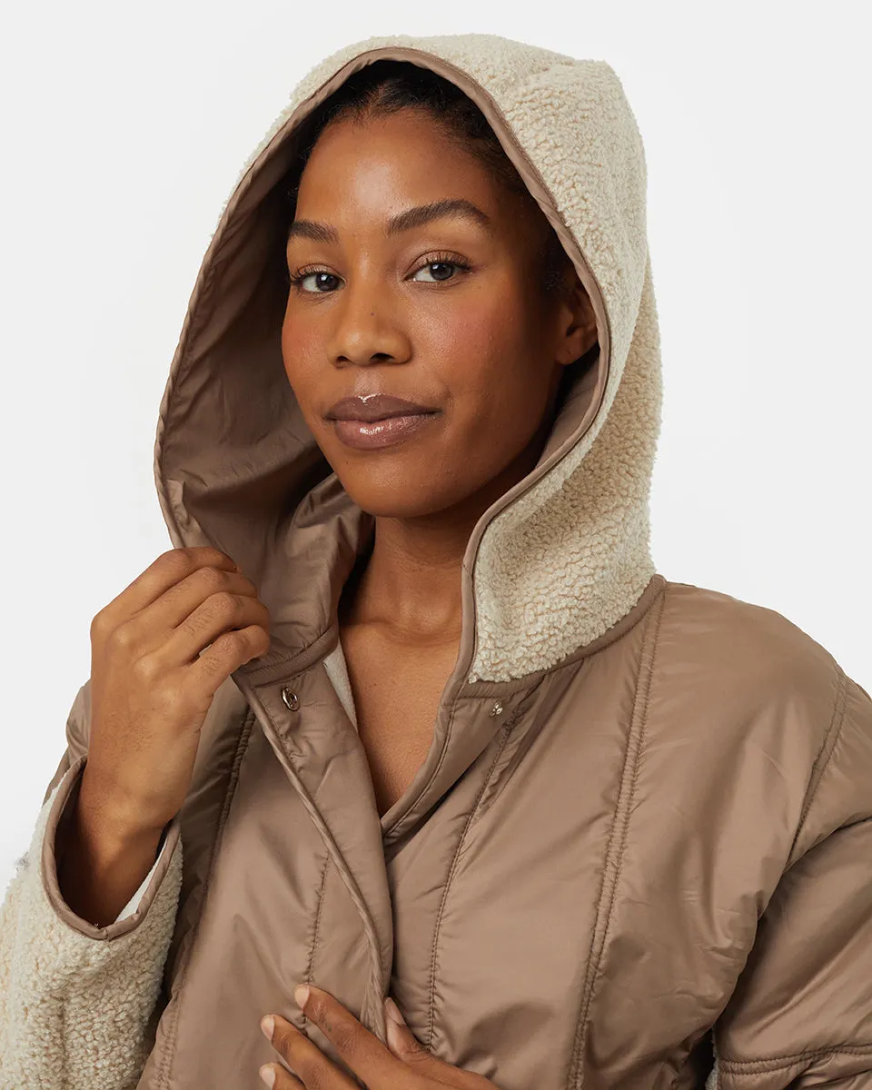 Recycled Boucle Full Snap Hoodie sold by tentree product image thumbnail 4