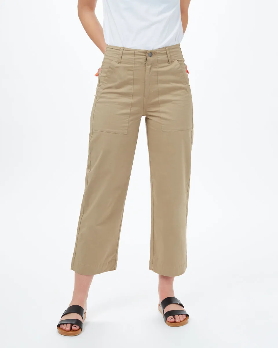 Twill Cropped Wide Leg Pant sold by tentree product image thumbnail 4