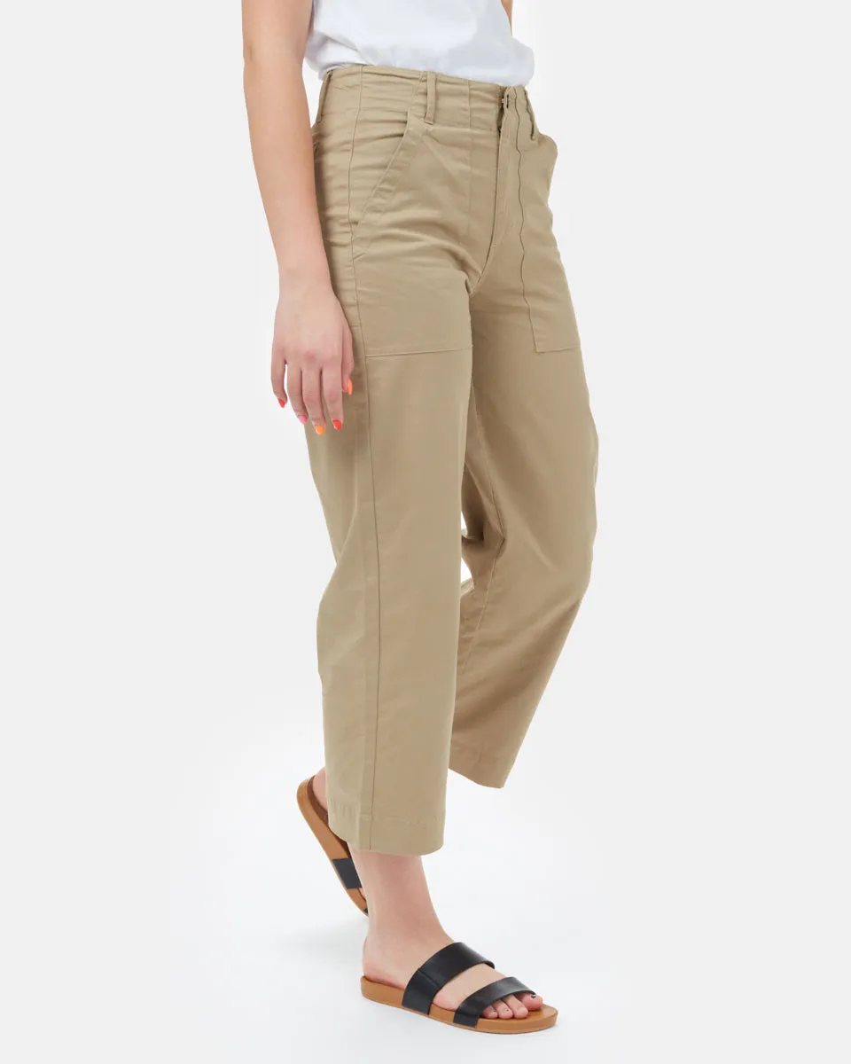 Twill Cropped Wide Leg Pant sold by tentree product image thumbnail 2