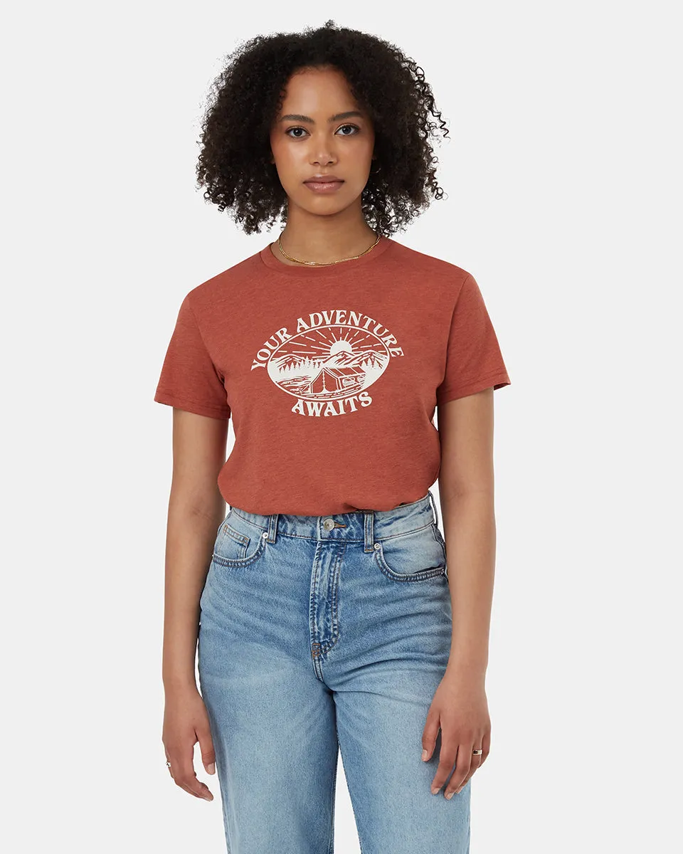 Outdoors Awaits T-Shirt sold by tentree product image thumbnail 5