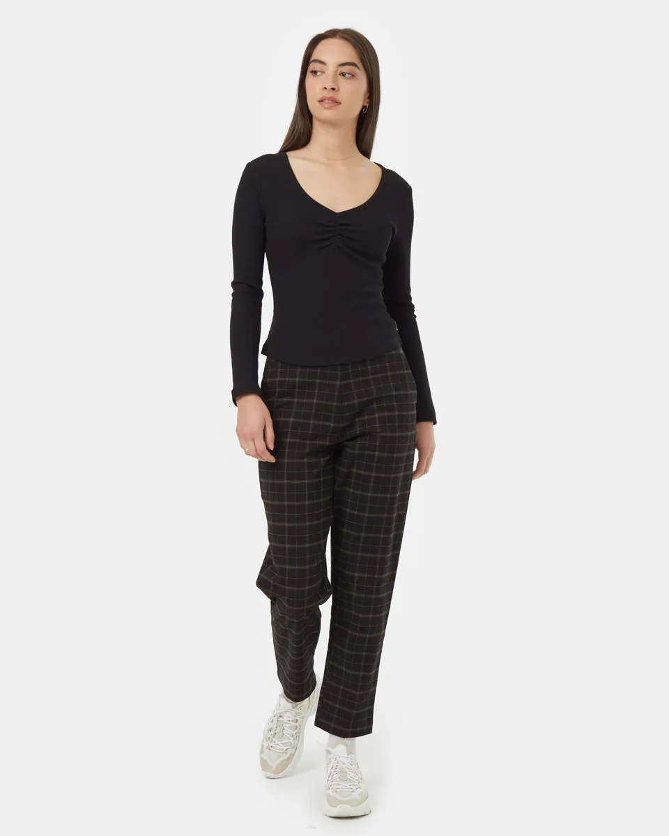 Treewaffle Ruched V-Neck Top sold by tentree product image thumbnail 2