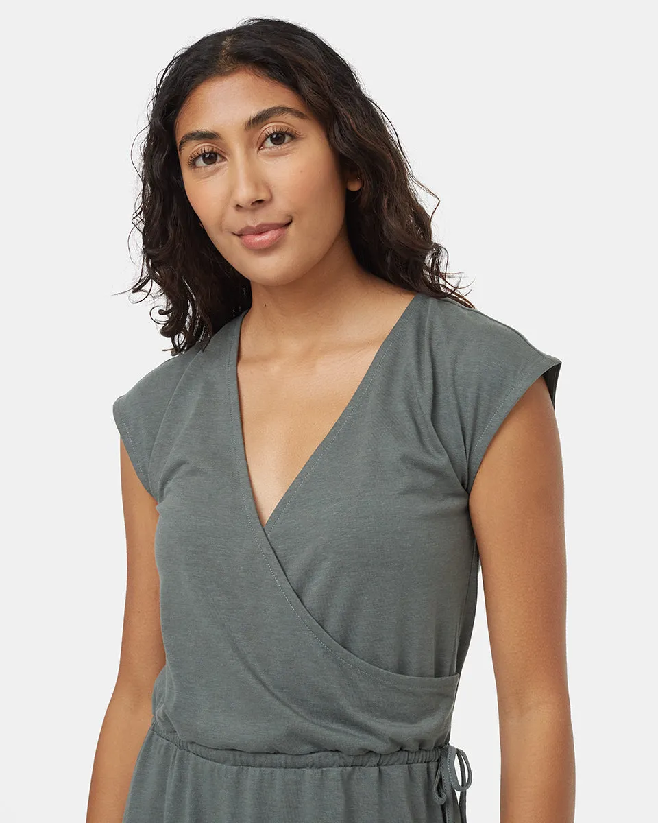 TreeBlend Wrap Front Dress sold by tentree product image thumbnail 4