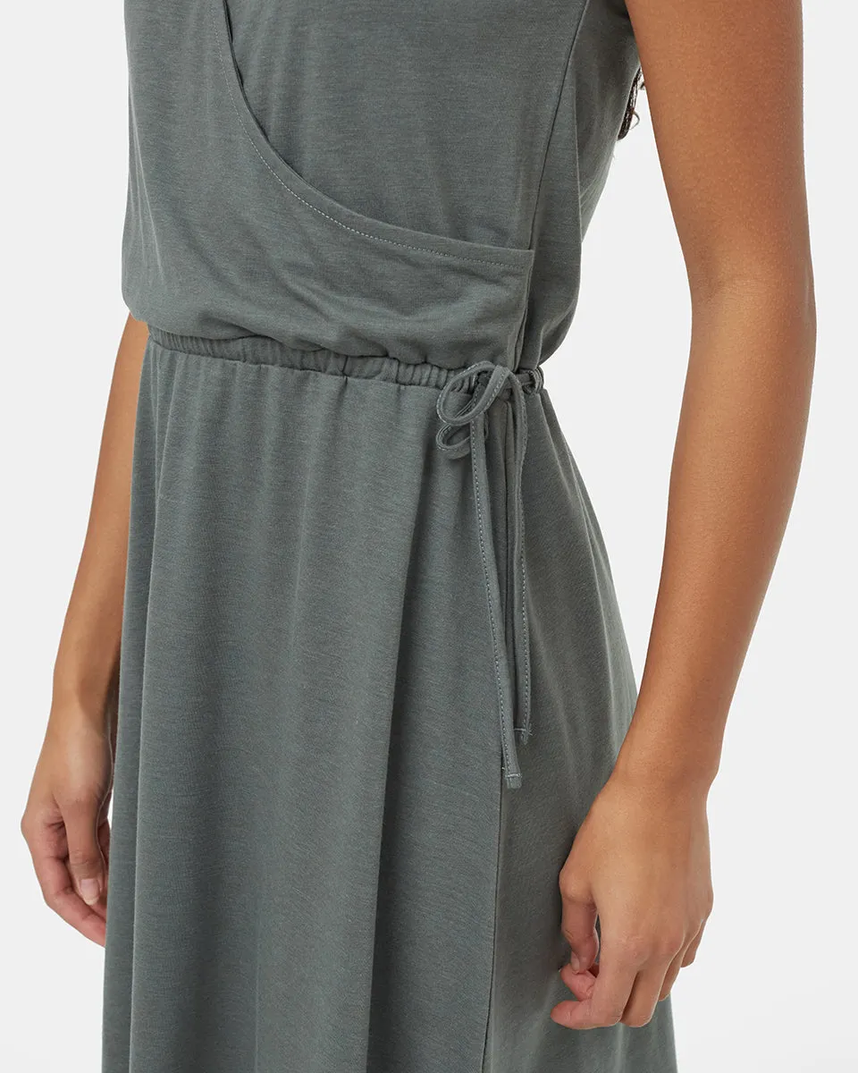 TreeBlend Wrap Front Dress sold by tentree product image thumbnail 5