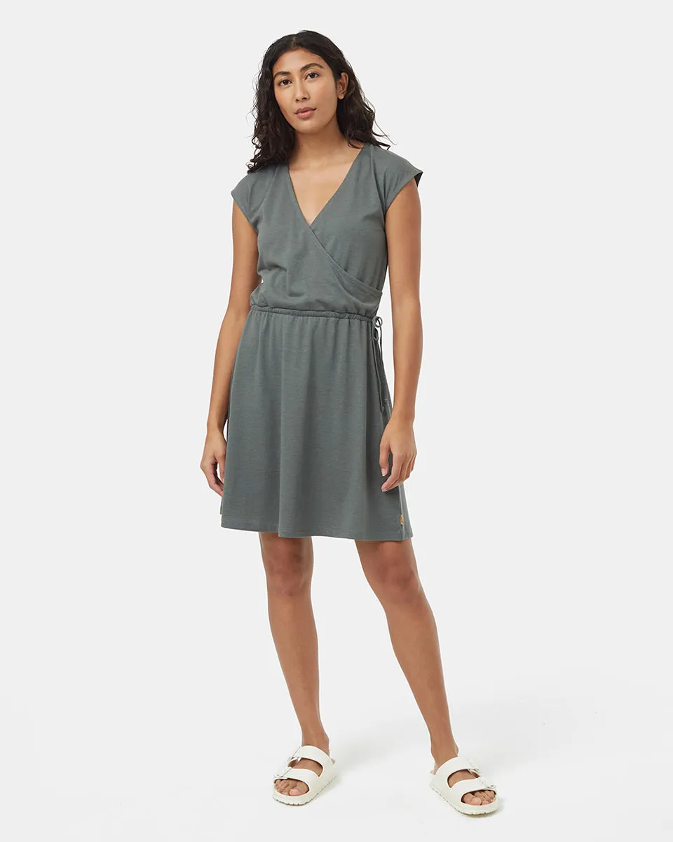 TreeBlend Wrap Front Dress sold by tentree