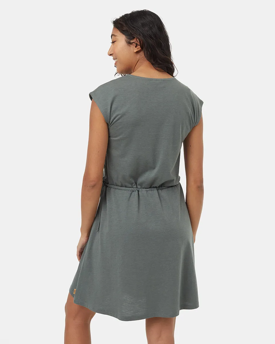 TreeBlend Wrap Front Dress sold by tentree product image thumbnail 3