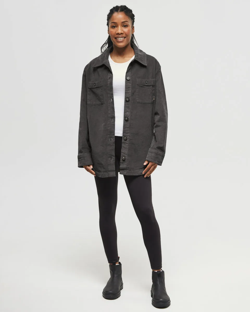 EcoStretch Corduroy Shacket sold by tentree