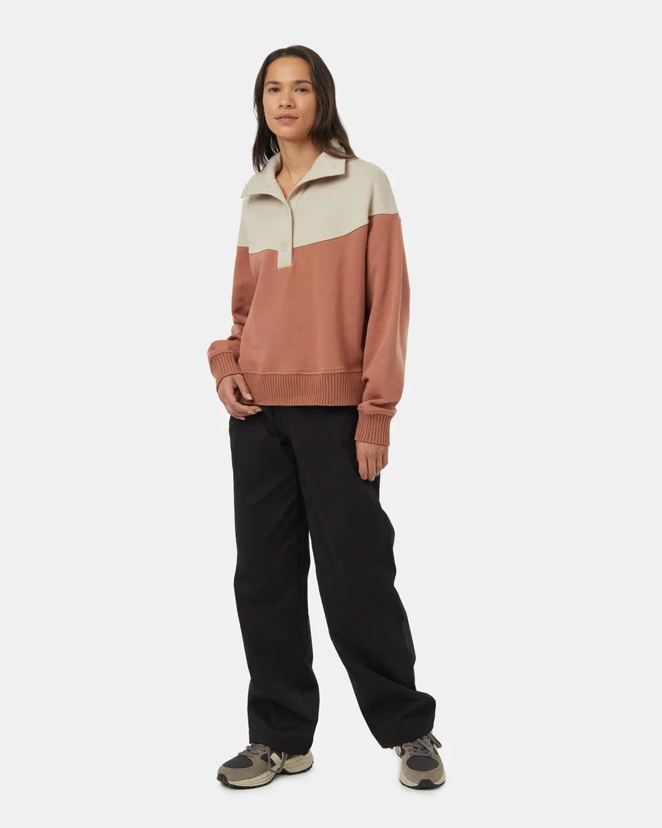 TreeFleece 1/4 Button Mock Neck sold by tentree product image thumbnail 2