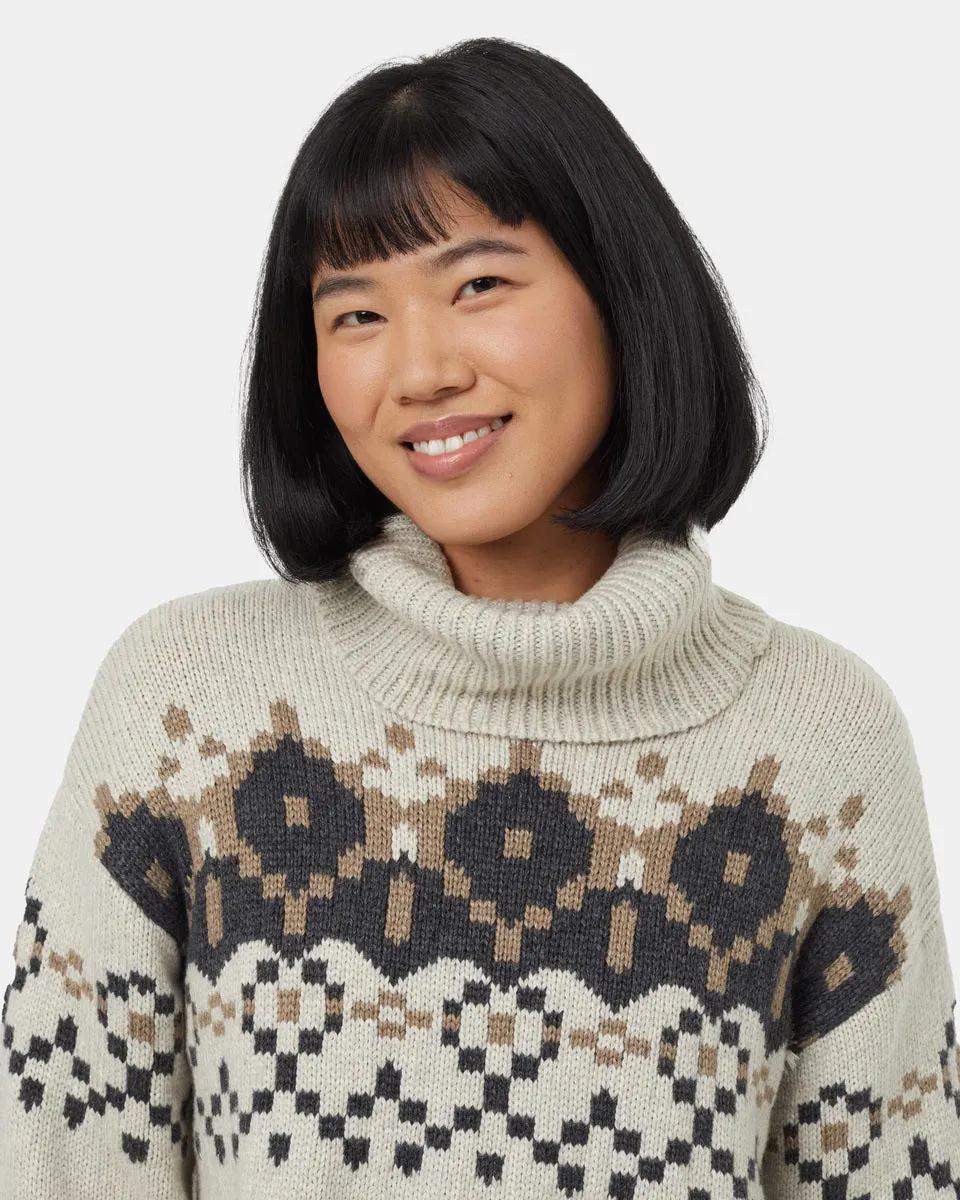 Highline Intarsia Turtleneck Sweater sold by tentree product image thumbnail 4