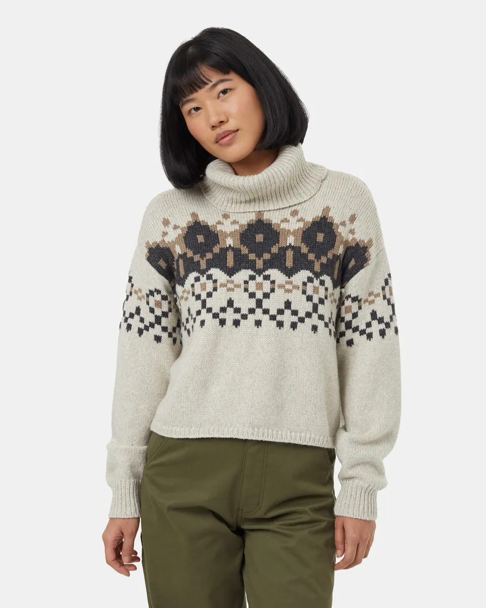 Highline Intarsia Turtleneck Sweater sold by tentree